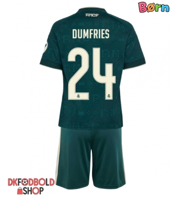 Real Madrid Denzel Dumfries #24 Udebanesæt Børn 2026-27 Kort ærmer (+ korte bukser)